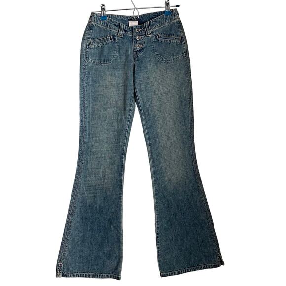BKE Vintage Midtown Flare Button Fly Women's Jeans Sz 25 Long - Picture 1 of 8